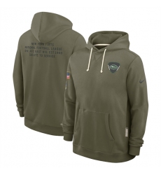 Men's New York Jets Olive 2025 Salute to Service Pullover Hoodie