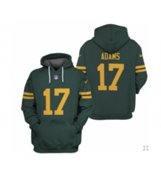 Men's Green Bay Packers #17 Davante Adams 2021 Green Pullover Football Hoodie