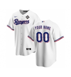 Men's Texas Rangers Active Player Custom White 2023 World Series Stitched Baseball Jersey