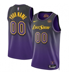 Men's Los Angeles Lakers Active Player Custom Purple 2024-25 City Edition Stitched Basketball Jersey
