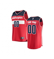 Youth Washington Wizards Fanatics Branded Red Fast Break Custom Replica Jersey - Icon Edition