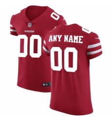Men's San Francisco 49ers Nike Scarlet Vapor Untouchable Custom Elite Jersey