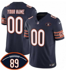 Men's Chicago Bears Active Player Custom Navy 2026 With Mike Ditka 89 Patch F.U.S.E. Vapor Untouchable Limited Football Stitched Jersey