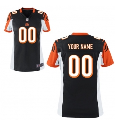 Women's Cincinnati Bengals Nike Black Custom Game Jersey
