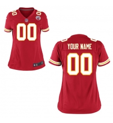 Women's Kansas City Chiefs Nike Red Custom Game Jersey