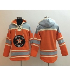Men's Houston Astros Blank Orange Baseball MLB Hoodie