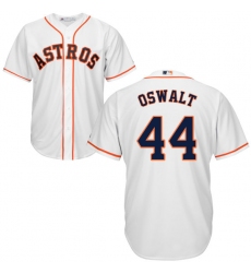 Youth Majestic Houston Astros #44 Roy Oswalt Replica White Home Cool Base MLB Jersey
