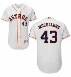 Men's Majestic Houston Astros #43 Lance McCullers White Home Flex Base Authentic Collection MLB Jersey