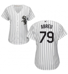 Women's Majestic Chicago White Sox #79 Jose Abreu Authentic White Home Cool Base MLB Jersey