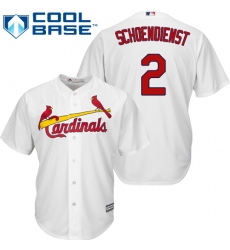 Youth Majestic St. Louis Cardinals #2 Red Schoendienst Authentic White Home Cool Base MLB Jersey