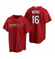 Men's Nike St. Louis Cardinals #16 Kolten Wong Red Alternate Stitched Baseball Jersey