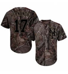 Men's Majestic New York Mets #17 Keith Hernandez Authentic Camo Realtree Collection Flex Base MLB Jersey