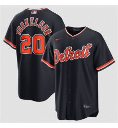 Men's Detroit Tigers #20 Spencer Torkelson Navy Alternate Stitched Baseball Jersey