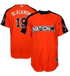 Youth Majestic Colorado Rockies #19 Charlie Blackmon Authentic Orange National League 2017 MLB All-Star MLB Jersey