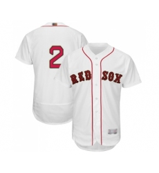 Men's Boston Red Sox #2 Xander Bogaerts White 2019 Gold Program Flex Base Authentic Collection Baseball Jersey