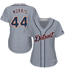 Women's Majestic Detroit Tigers #44 Daniel Norris Authentic Grey Road Cool Base MLB Jersey