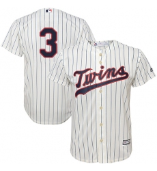 Youth Majestic Minnesota Twins #3 Harmon Killebrew Replica Cream Alternate Cool Base MLB Jersey