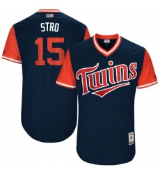 Men's Majestic Minnesota Twins #15 Jason Castro 