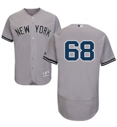 Men's Majestic New York Yankees #68 Dellin Betances Grey Road Flex Base Authentic Collection MLB Jersey