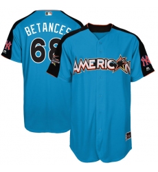 Youth Majestic New York Yankees #68 Dellin Betances Authentic Blue American League 2017 MLB All-Star MLB Jersey