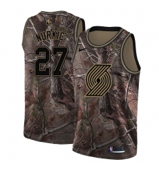 Men's Nike Portland Trail Blazers #27 Jusuf Nurkic Swingman Camo Realtree Collection NBA Jersey