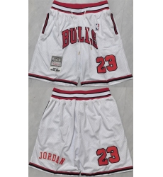 Men's Chicago Bulls #23 Michael Jordan Black Shorts (Run Small)