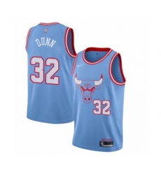 Men's Chicago Bulls #32 Kris Dunn Swingman Blue Basketball Jersey - 2019 20 City Edition