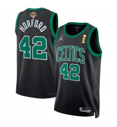 Men's Boston Celtics #42 Al Horford Black 2024 Finals Champions Statement Edition Stitched Basketball Jersey