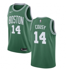 Women's Nike Boston Celtics #14 Bob Cousy Swingman Green(White No.) Road NBA Jersey - Icon Edition