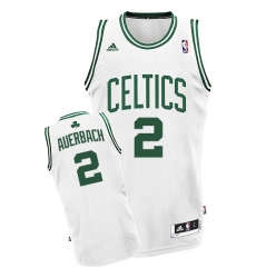 Youth Adidas Boston Celtics #2 Red Auerbach Swingman White Home NBA Jersey