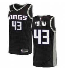 Men's Nike Sacramento Kings #43 Anthony Tolliver Swingman Black NBA Jersey Statement Edition