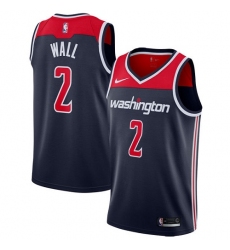 Women's Nike Washington Wizards #2 John Wall Swingman Navy Blue NBA Jersey Statement Edition