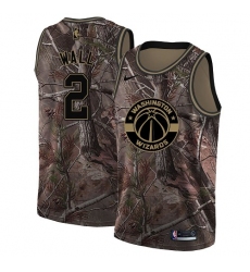 Youth Nike Washington Wizards #2 John Wall Swingman Camo Realtree Collection NBA Jersey
