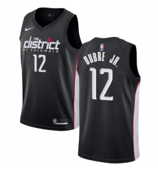 Women's Nike Washington Wizards #12 Kelly Oubre Jr. Swingman Black NBA Jersey - City Editionn