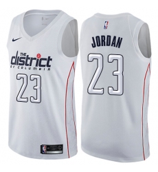 Men's Nike Washington Wizards #23 Michael Jordan Swingman White NBA Jersey - City Edition