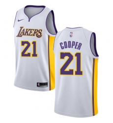 Women's Nike Los Angeles Lakers #21 Michael Cooper Swingman White NBA Jersey - Association Edition