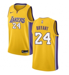 Youth Nike Los Angeles Lakers #24 Kobe Bryant Swingman Gold Home NBA Jersey - Icon Edition