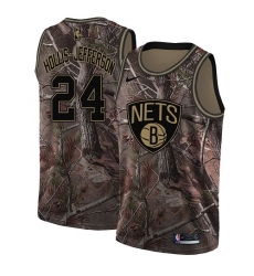 Women's Nike Brooklyn Nets #24 Rondae Hollis-Jefferson Camo NBA Swingman Realtree Collection Jersey