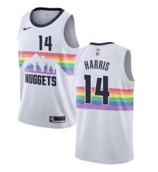 Men's Nike Denver Nuggets #14 Gary Harris Swingman White NBA Jersey - City Edition