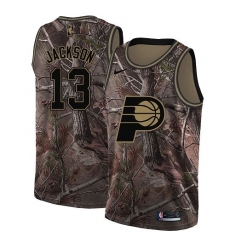 Women's Nike Indiana Pacers #13 Mark Jackson Swingman Camo Realtree Collection NBA Jersey