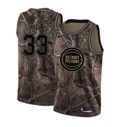 Youth Nike Detroit Pistons #33 Grant Hill Swingman Camo Realtree Collection NBA Jersey