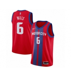 Youth Detroit Pistons #6 Terry Mills Swingman Red Basketball Jersey - 2019 20 City Edition