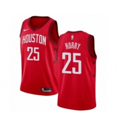 Youth Nike Houston Rockets #25 Robert Horry Red Swingman Jersey - Earned Edition