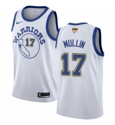 Women's Nike Golden State Warriors #17 Chris Mullin Authentic White Hardwood Classics 2018 NBA Finals Bound NBA Jersey