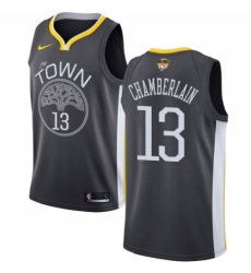 Women's Nike Golden State Warriors #13 Wilt Chamberlain Swingman Black Alternate 2018 NBA Finals Bound NBA Jersey - Statement Edition
