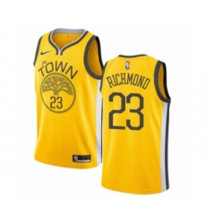Youth Nike Golden State Warriors #23 Mitch Richmond Yellow Swingman Jersey - Earned Edition
