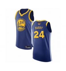 Youth Golden State Warriors #24 Rick Barry Authentic Royal Blue 2019 Basketball Finals Bound Basketball Jersey - Icon Edition