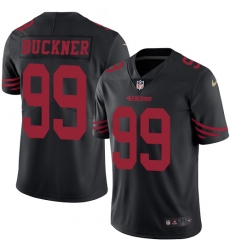 Men's Nike San Francisco 49ers #99 DeForest Buckner Limited Black Rush Vapor Untouchable NFL Jersey