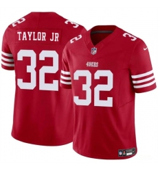 Men's San Francisco 49ers #32 Patrick Taylor Jr Red 2024 F.U.S.E. Vapor Untouchable Limited Stitched Football Jersey