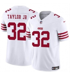 Men's San Francisco 49ers #32 Patrick Taylor Jr White 2024 F.U.S.E. Vapor Untouchable Limited Stitched Football Jersey